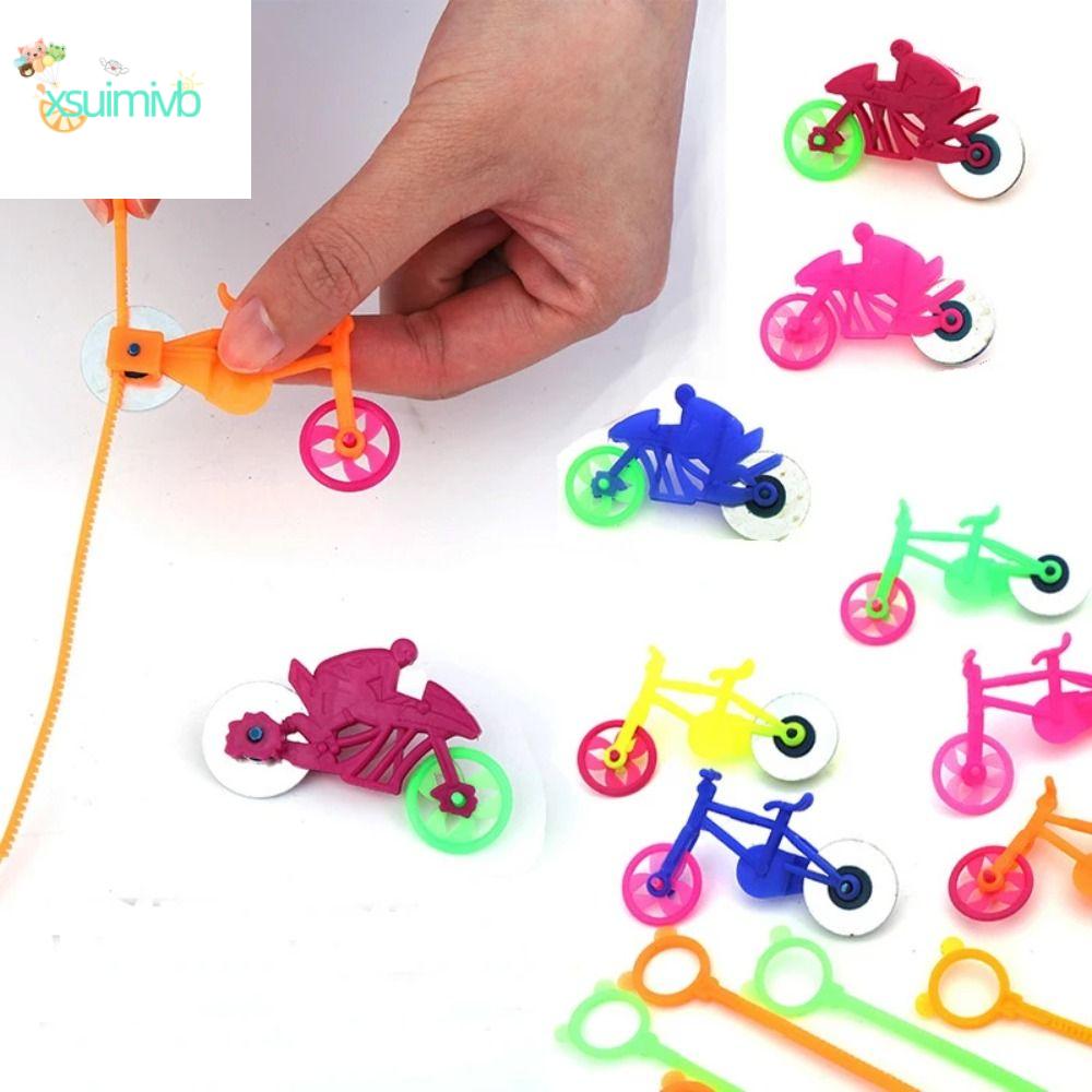 XSUIMI 10pcs set Pull Line Toy Mini Pull Line Bicycles Bicycles