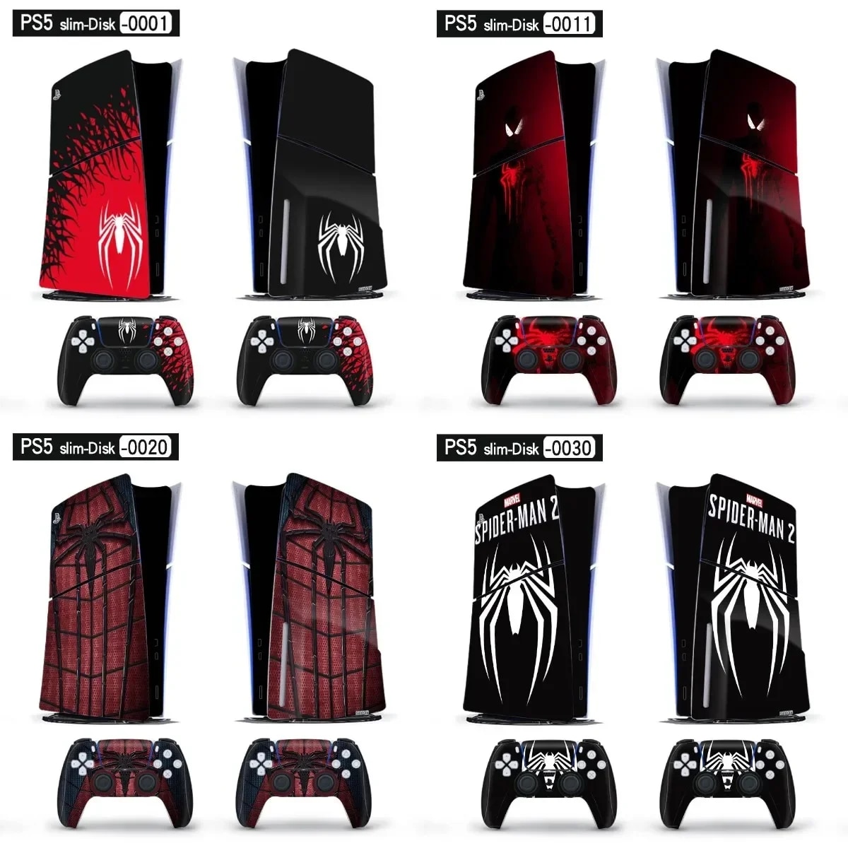 【NEW】 Spiderman Ps5 Film Skin Sticker For Ps5 Disk Version Skin Sticker Console And 2 Controllers Ps5 Disk Version Sticker