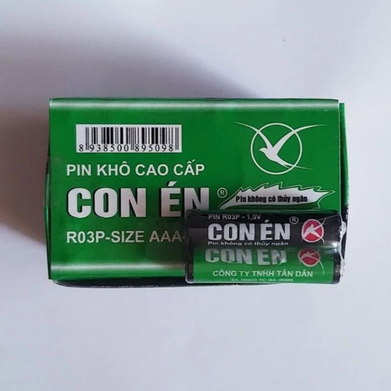 Pin khiển AAA Con Én xanh Hộp 40 viên pin khô cao cấp hàng Việt Nam chất lượng cao