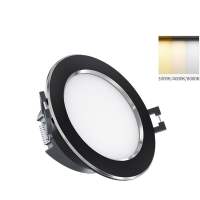 FOUNDTWO Điều chỉnh độ sáng ba màu Đèn âm trần LED Đèn chiếu điểm Lõm Đèn chiếu điểm Trần Bền Chống chói Đèn âm trần Nhà