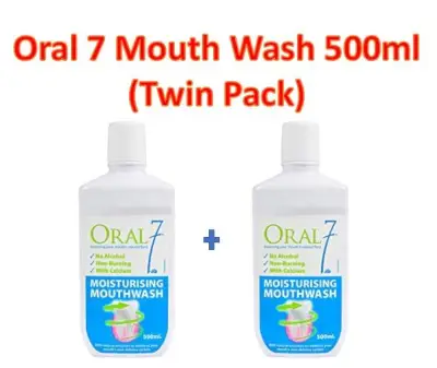 Oral 7 Moisturising Mouth Wash 2x500ml - Twin Pack Oral7