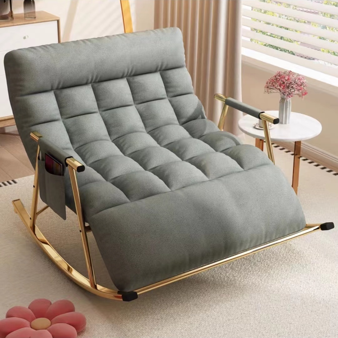 Ghế PoangLưng Thư Giãn Ghế Tựa Ghế Sofa Công Nghệ Vải Đôi Rocker Ghế Điều Chỉnh Người Lớn Nhà Ban Gh