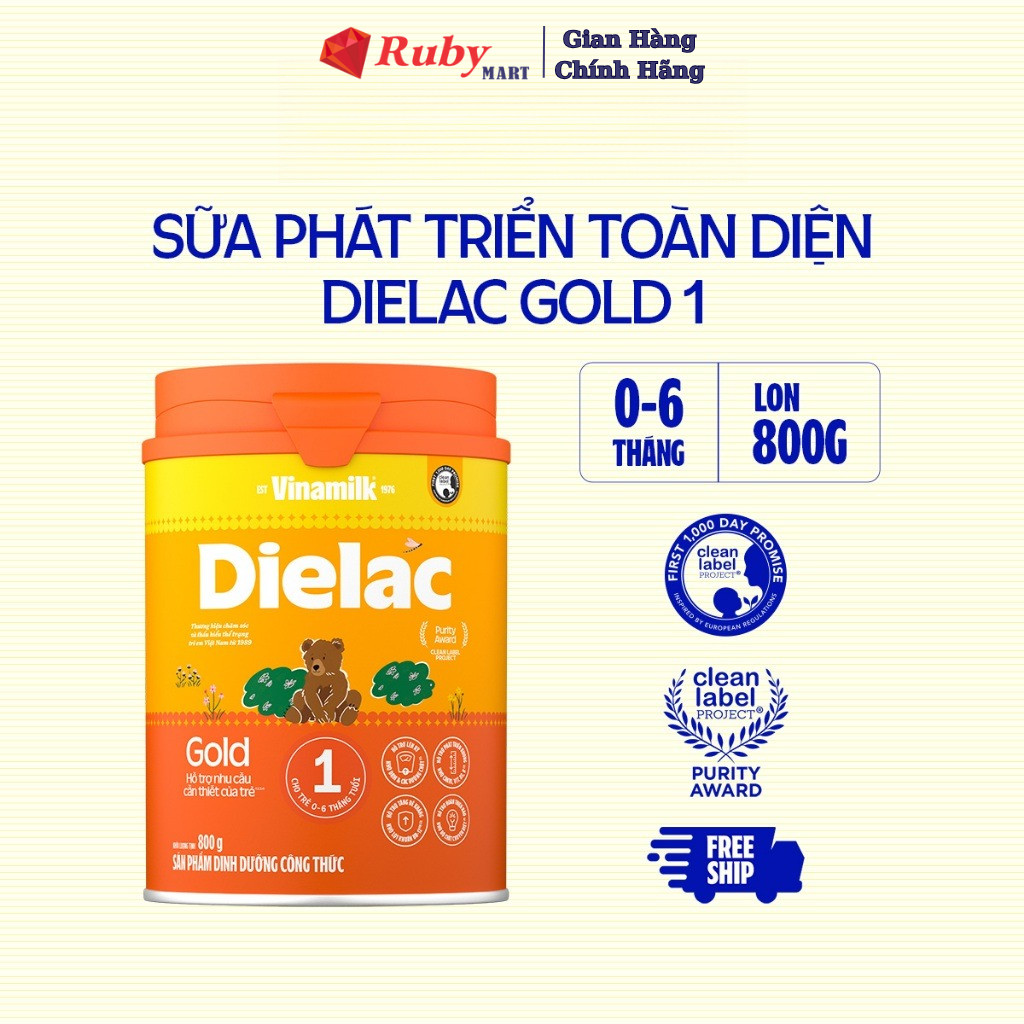 Sữa bột Dielac Gold 1 - Hộp thiếc 800g