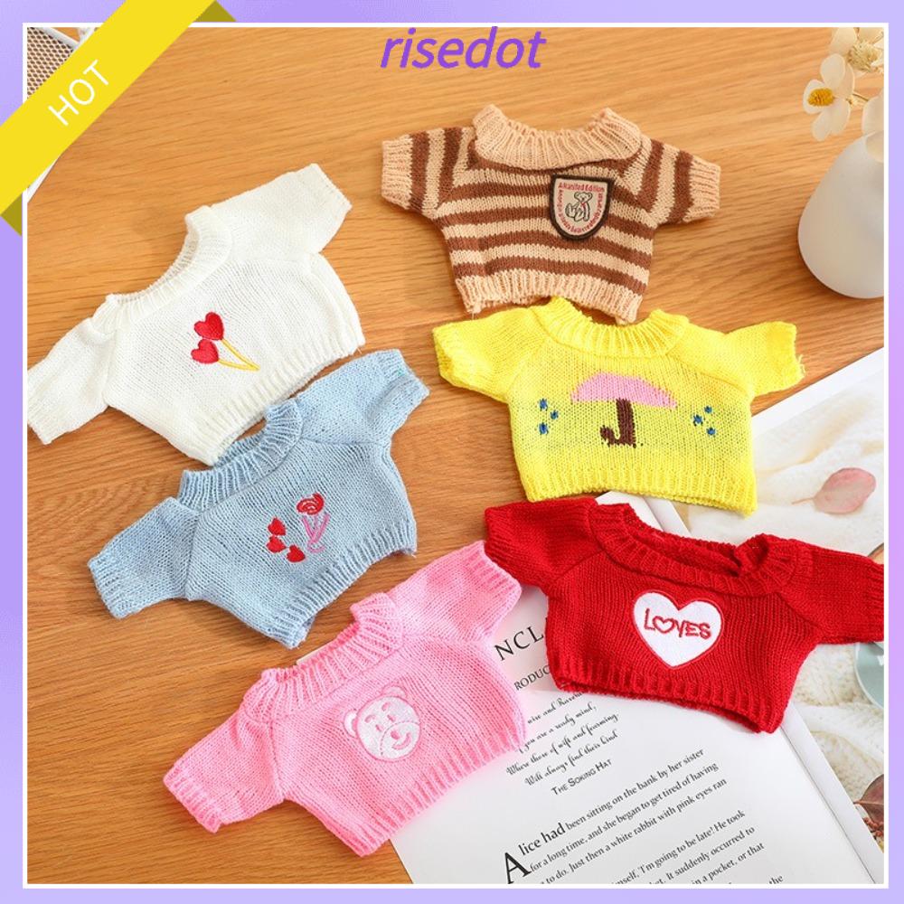 RISEDOT Búp bê 25/30cm Quần áo búp bê Vịt Vàng Búp bê vải lông Quần áo búp bê cotton Dễ thương Chữ c