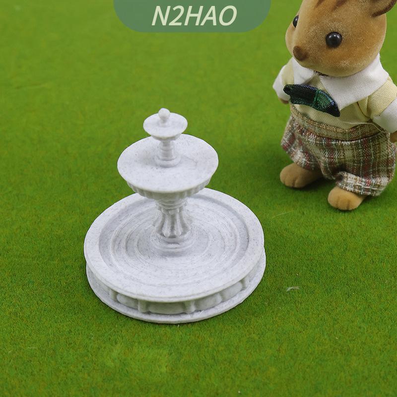 【N2HAO】 บ้านตุ๊กตากลางแจ้งสไตล์ยุโรป, 1ชิ้นของตกแต่งบ้านน้ำพุแบบหมุนเวียนน้ำวิลล่าสวนสวนลานบ้านประดับสวนลานน้ำไหล ราคา 62 บาท*ส่งฟรี
