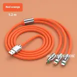 Vintlook [trong kho] 120w-6a đậm sạc nhanh ba trong một cáp dữ liệu Apple phổ thông Android