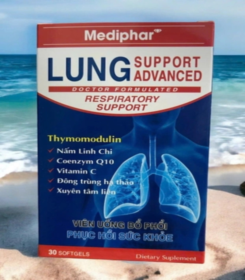 Viên Bổ Phổi LUNG support Advanced Mediphar hộp 30 viên - Châu Ngân Pharma