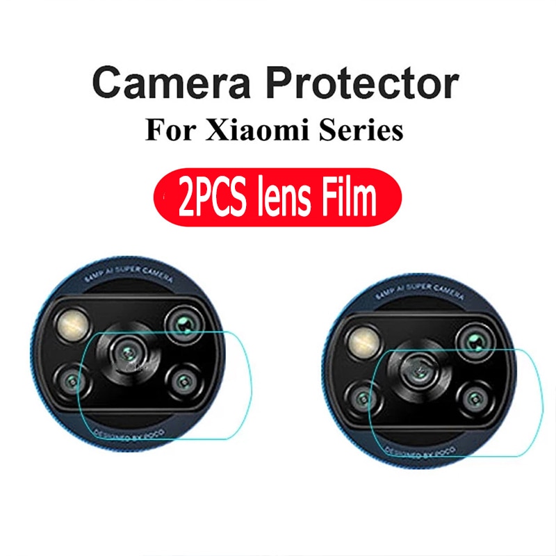 2pcs for xiaomi poco x3 f3 m3 x2 f2 x3 pro camera lens full screen protector film protective for xiaomi poco x3 f2 pro m3 glass
