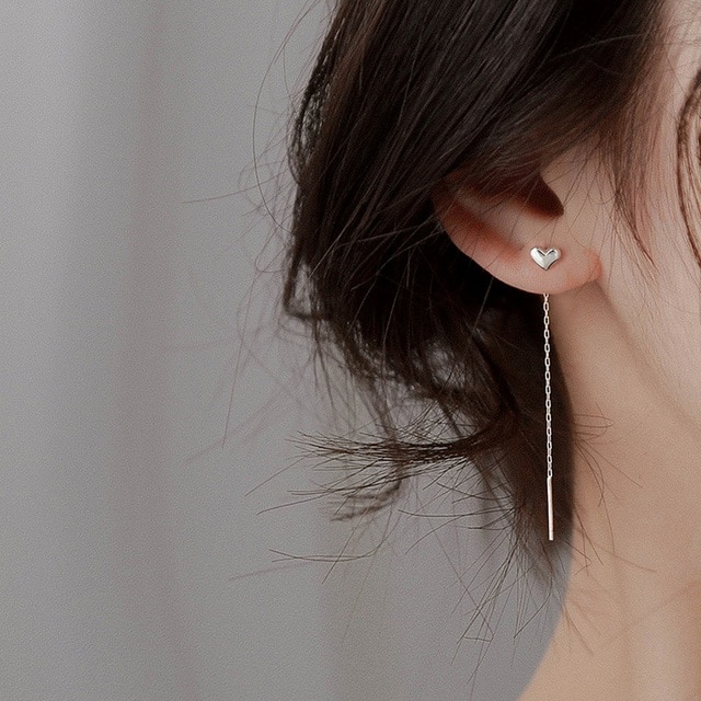 【Deal】 Tua rua dài bướm Bông tai thả nữ BIJOUX Bông tai lủng lẳng nữ hợp thời trang hàn quốc trang sức bướm nhỏ brincos