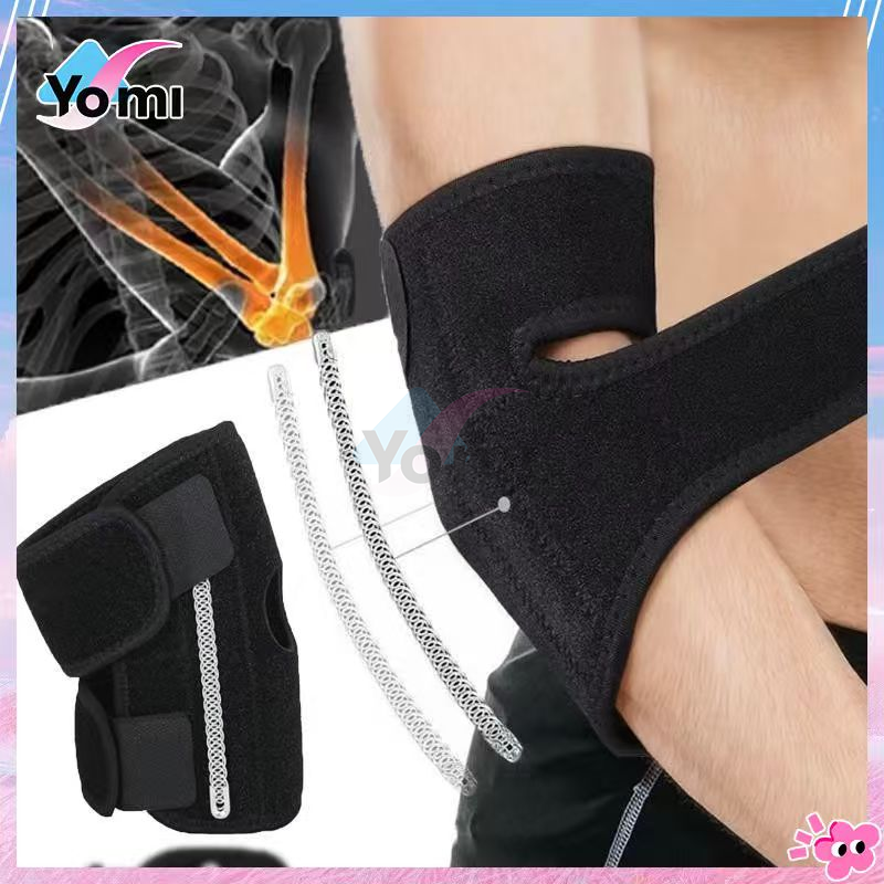 1 Đai quấn khuỷu tay tự phục hồi thoáng khí có thể điều chỉnh hỗ trợ giảm đau khớp khi chơi thể thao