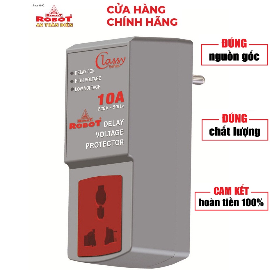 Thiết bị bảo vệ tủ lạnh robot - cục relay 220v classy 10a chống sốc tủ đông