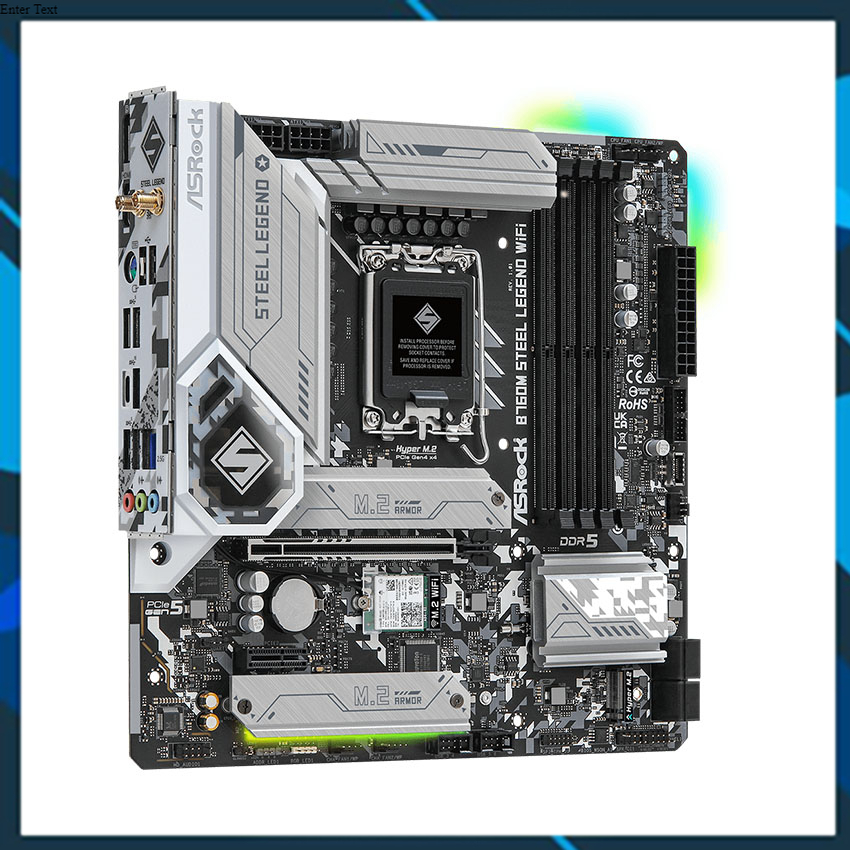 Mainboard ASROCK B760M Steel Legend WiFi 4 khe ram DDR5