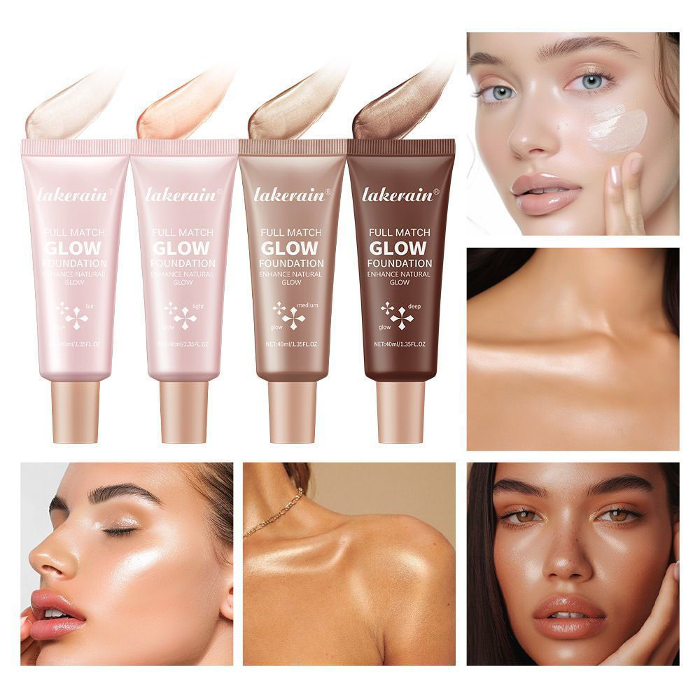 Glow Foundation Luminous Natural Radiance Brightening Hydrating Long Lasting Makeup