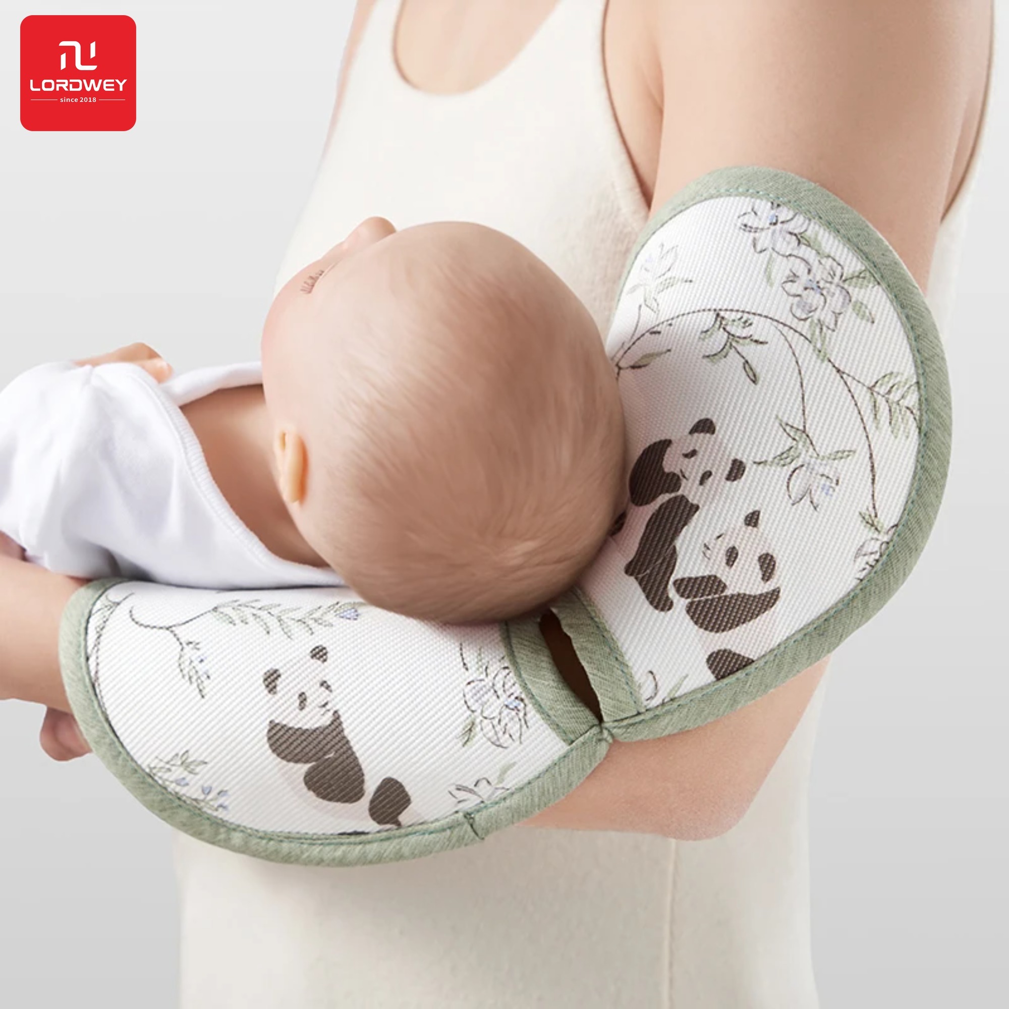 LORDWEY | USBETTAS Universal Baby Cooling Arm Pillow Pad 31x15cm Ice Silk Summer Breathable Arm Rest Cushion for Nursing Feeding Holding ราคา 427 บาท*ส่งฟรี