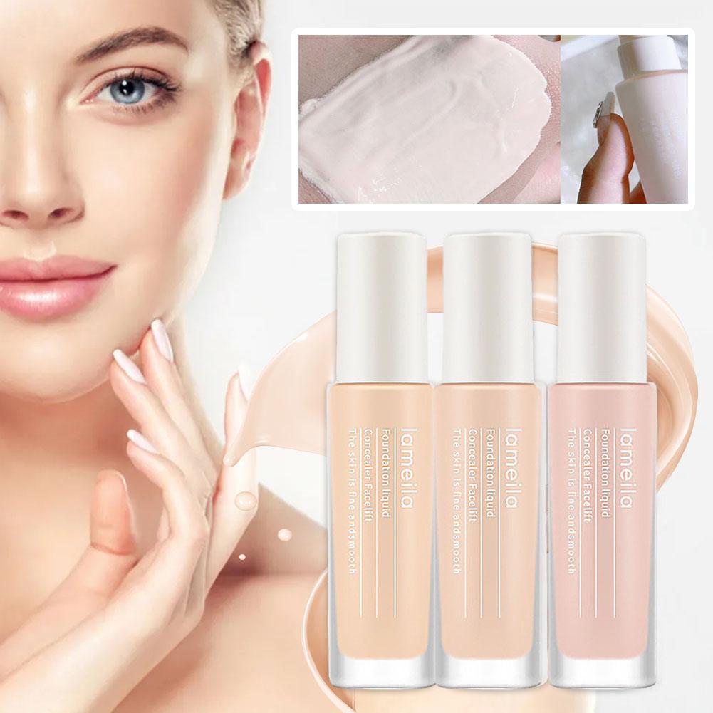Lameila bút mặt Matte kem nền dạng lỏng trang điểm soát dài thấm Kem dưỡng kiểm nước lâu ẩm dầu nền không điểm che khuyết A8B7