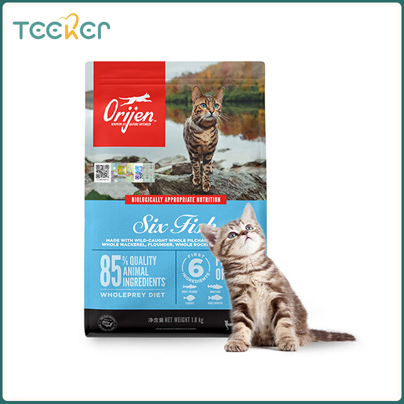 Orijen 1.8KG Original Six Fish Chicken Cat Grain Free Dry Cat Food for All Life Stages ราคา 3,798 บาท*ส่งฟรี