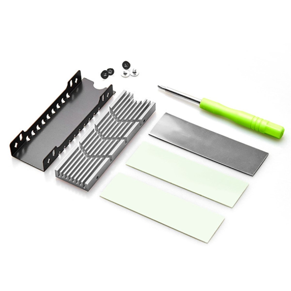 M.2Pro 2280 NVMe Heatsink M.2Pro SSD Heatsink Thermal Pad Aluminum Heat Dissipation Band Thermal Pad