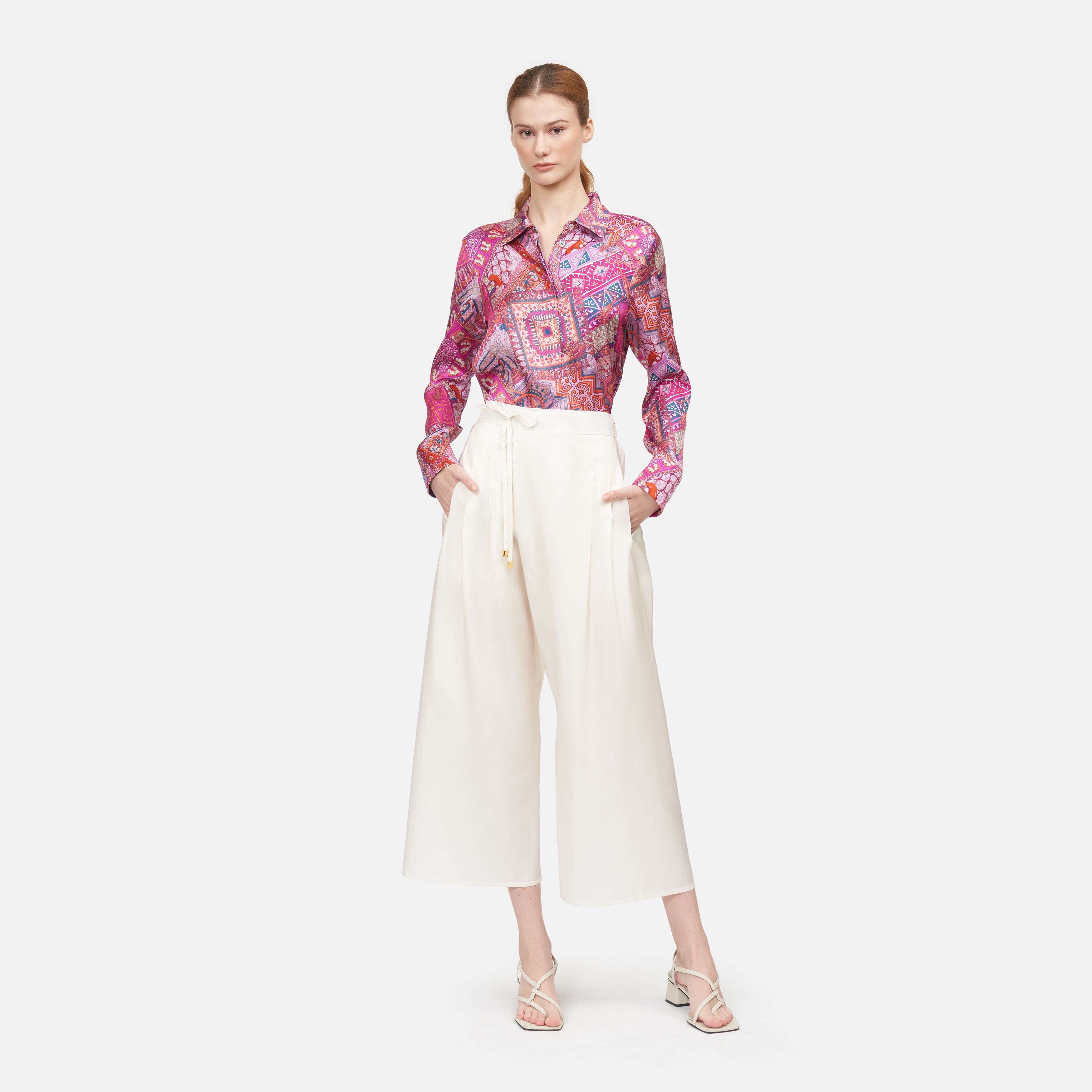 Hill Tribe Silk Twill Long Sleeve Shirt - Pink ราคา 3,963 บาท*ส่งฟรี