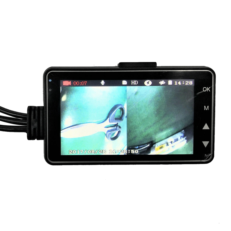 Motorbike Dash Cam HD Front and Rear Dual Recording Motorcycle Supplies