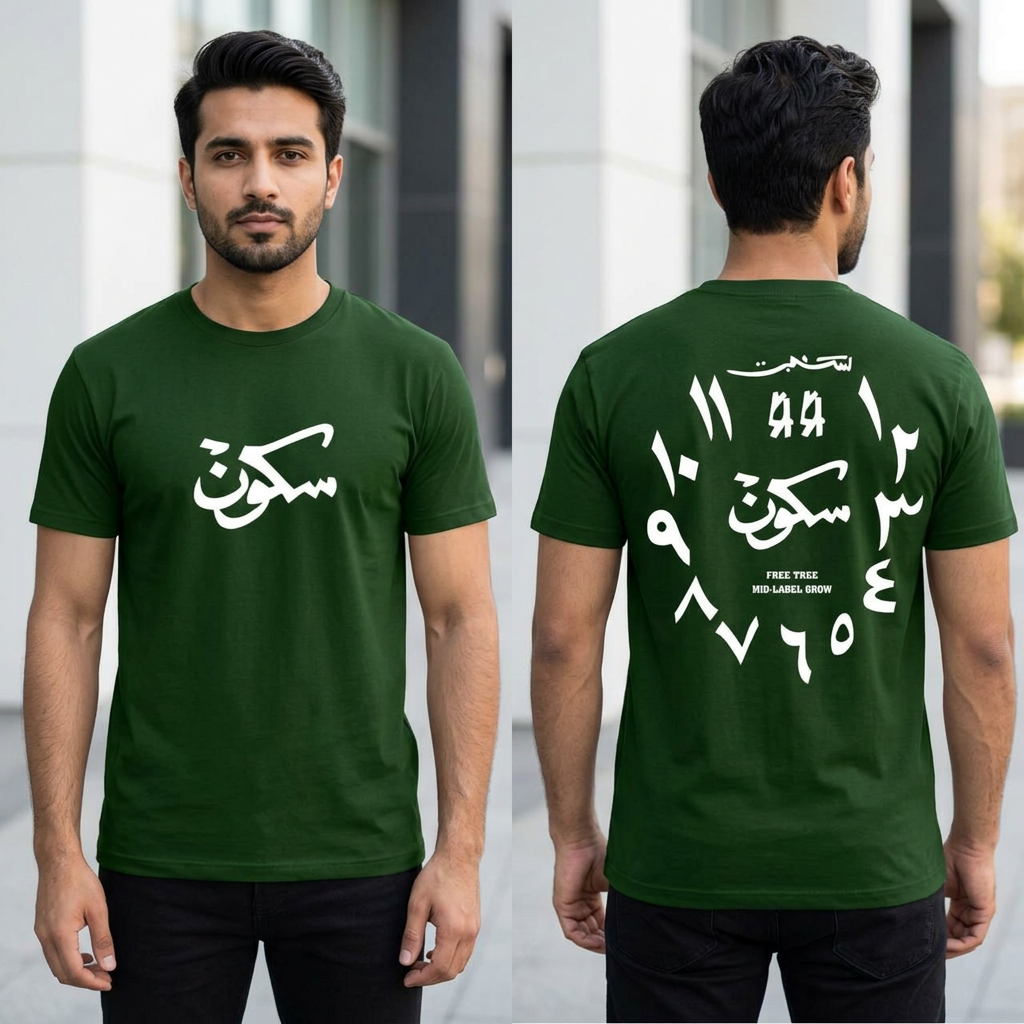 Sukoon Printed Summer Cotton Half Sleeves O Neck T Shirt For Men & Boys
