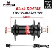 NOVATEC MTB Hub Set, 32 Holes, Black, 8-12