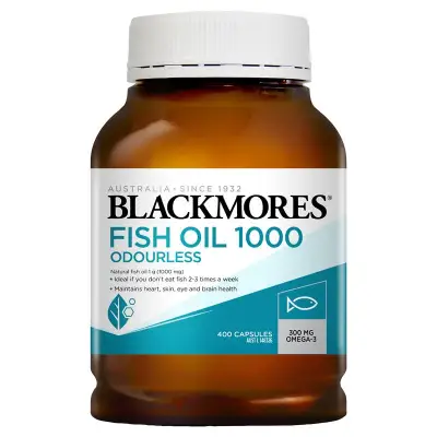 Blackmores Odourless Fish Oil 1000Mg 400 Caps [Aussie]