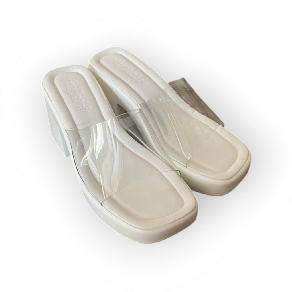 DÉP NỮ CAO GÓT - ĐẾ CAO ̣9F -(MS 25) - QUAI TRONG GiàY DéP Shoes Cao Su - 8