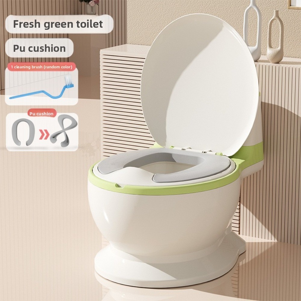 MECOME Flushing Sound Childrens Potty Small Adjustable Toilet Training Potty Portable Stool Shape Baby Toilet Seat Kids Toilet Training