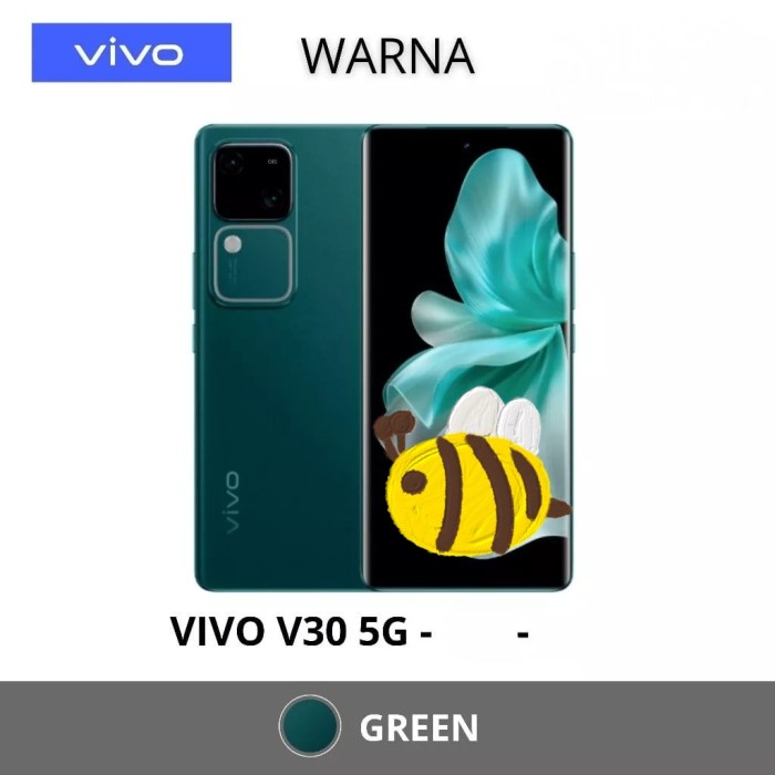 Promo bulan ini VIVO V30 5G 8/256 | 12/512 GARANSI RESMI VIVO - 8/256 Hijau Giá 4,559,200 Đồng*Miễn phí vận chuyển