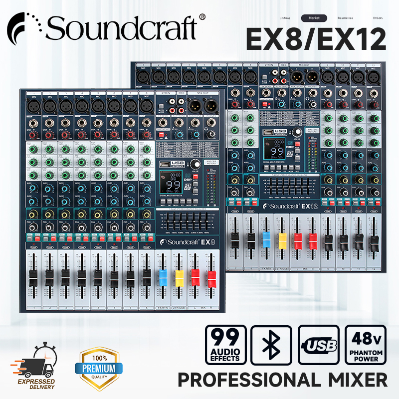 Mixer Soundcraft Efx8 Bán Chạy Mixer Sân Khấu Hội Trường Karaoke 8 Line Đường Tiền Khuếch Đại Bộ Xử Lý Hiệu Ứng Onboard 24Bit Phối hép Dễ Dàng Xử Lý Âm Thanh Hoàn Hảo Bảo Hành 1 Năm.