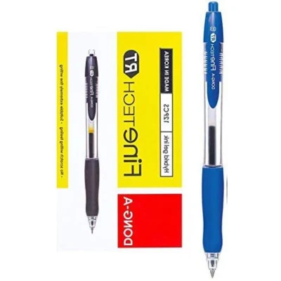 [KOREA] DONG-A Fine-Tech RT Gel Ink Roller Ball Pens 0.3mm Retractable (12-Pack Blue) by Dong-A