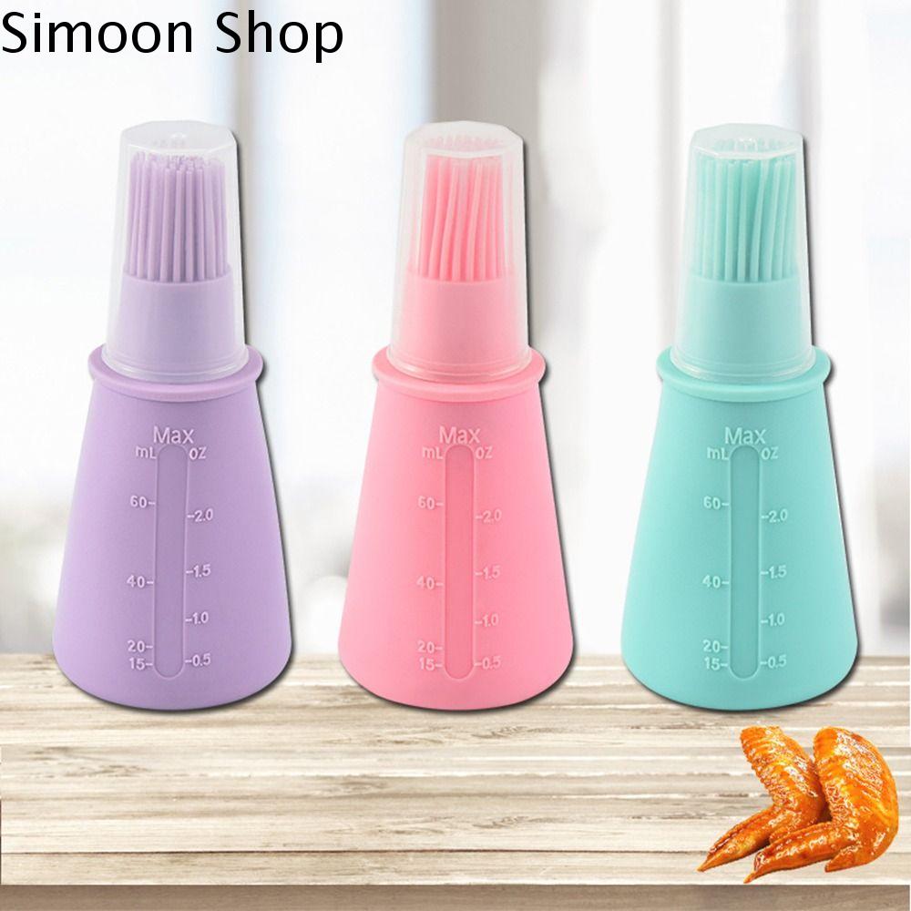 SIMOON Cắm Trại Di động Chịu nhiệt Gia vị Ép đùn Silicone Cọ chai dầu Cọ phết Dụng cụ nướng thịt Phụ kiện làm bánh