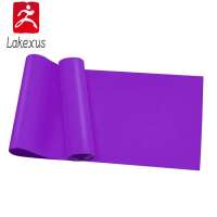 本地Lakexus Colorful Yoga Resistance Band Long Training Stretch Bands for Physical Therapy Lower Body home Strength Elastic Exercise Bands