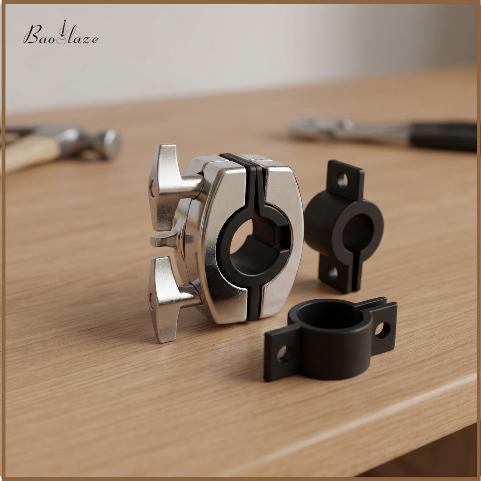 Baoblaze Secure Drum Rack Pipe Clamp Long-Lasting Drum Rack Clamp with Sleeves Heavy-Duty Hardware Stable for Drummers, Stage Technicians ราคา 3,800 บาท*ส่งฟรี