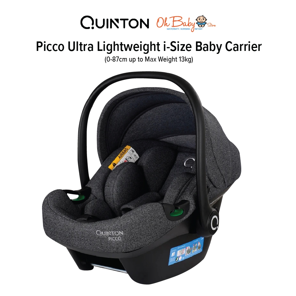 Quinton Picco Ultra Lightweight i-Size Baby Carrier (0-87cm up to Max Weight 13kg)
