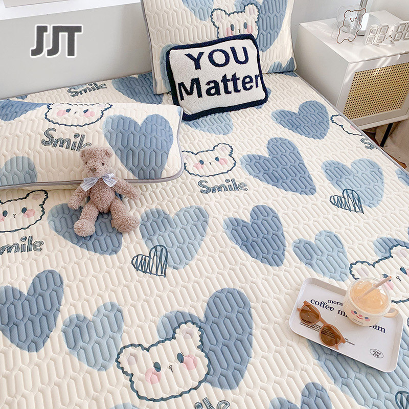 Summer sleeping mat sheets Thickened mat Bedclothes two-piece suit Sheet+pillowcase *1 Summer washable sheets Single air conditioning mat in student dormitory ราคา 726 บาท*ส่งฟรี