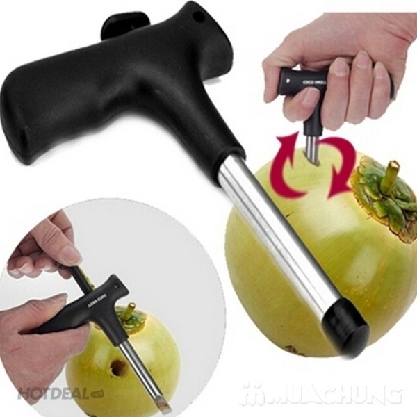 Dụng cụ khui dừa đa năng siêu nhanh