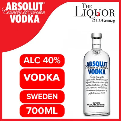 (Local Agent Stock) Absolut Vodka Blue Alc 40% 700ml ( Delivery in 3 working days | The Liquor Shop )