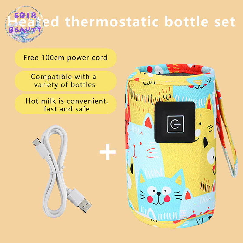 EQ18 Beauty Máy làm ấm nước sữa USB túi cách nhiệt cho xe đẩy du lịch máy