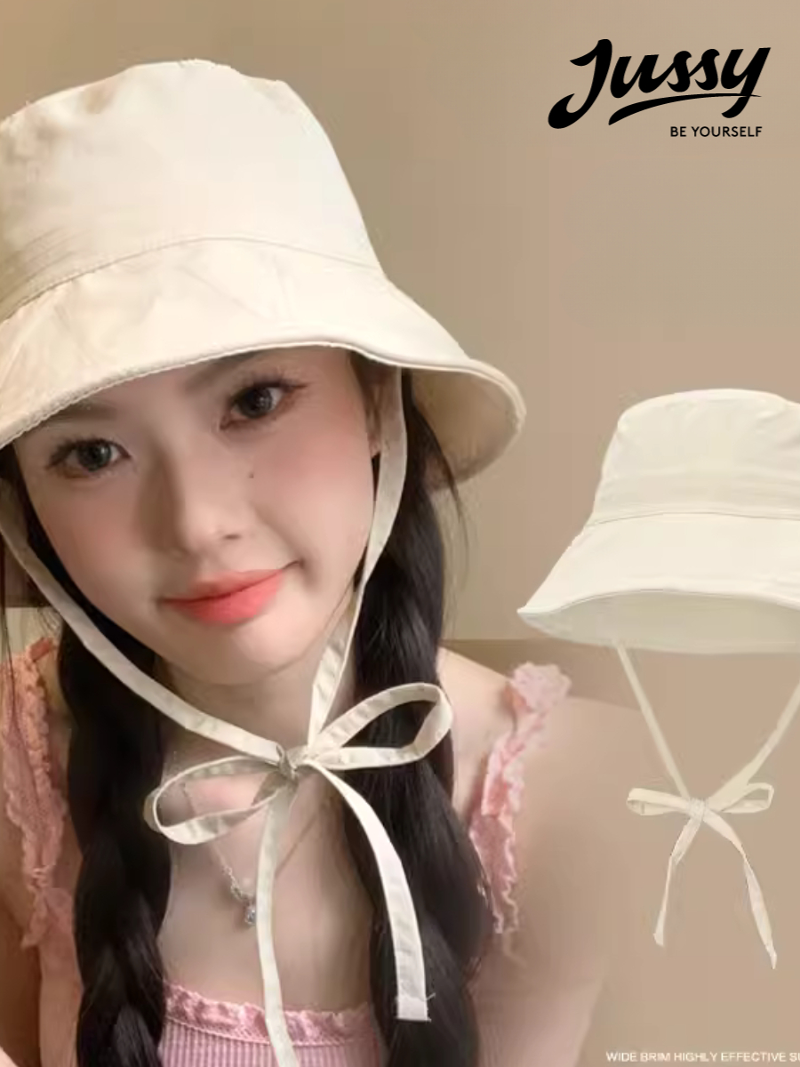  Mũ Bucket Chống Nắng Kèm Dây Thắt Nơ Tiểu Thư Korean Cao Cấp JB36 Jussy Official Mũ Nữ Rộng Vành Che Nắng Nhiều Màu Đẹp 