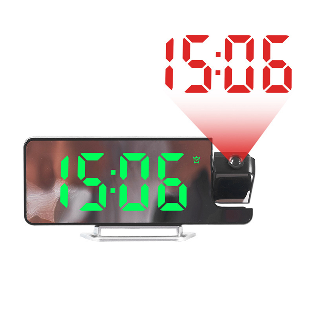 Hxscjs nhựa chiếu điện tử Led cảm biến nhiệt độ đồng hồ báo thức Mục Đồng hồ treo tường