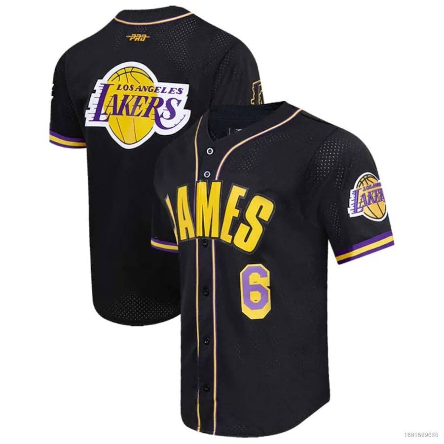 Men's Los Angeles Lakers Starter Purple Legacy Baseball Jersey