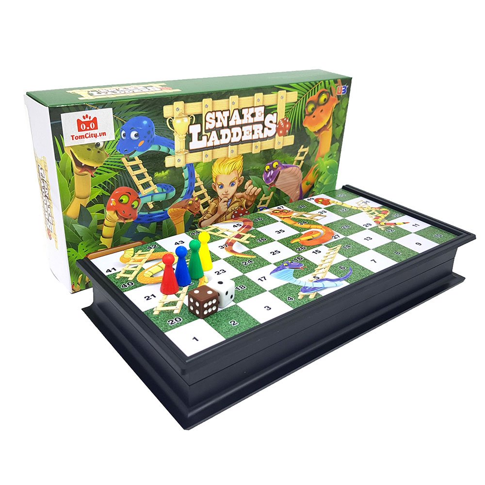 Trò chơi Boardgame Cờ Rắn Và Thang - Snakes Ladders cực hay cho bé