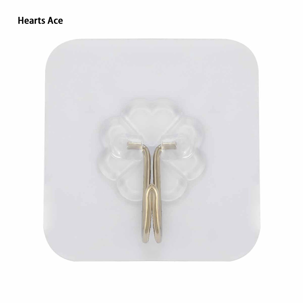 Hearts Ace Transparent Plastic Storage Container for Utility Wall Wearable Make Up ราคา 7 บาท*ส่งฟรี
