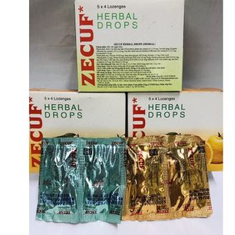 Kẹo ngậm ZECUF giảm ho đau rát cổ họng vỉ 4 viên