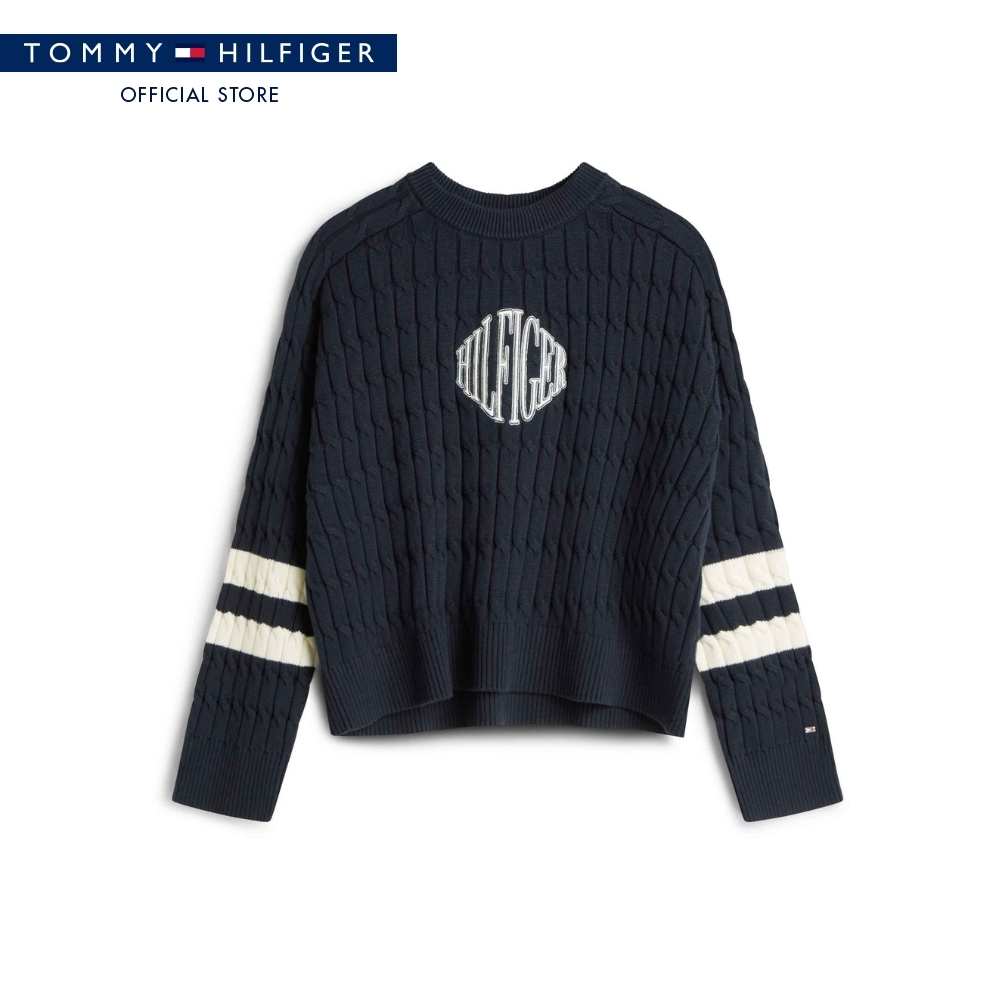 Tommy Hilfiger Women Sweater Model WW0WW47633 C1G - Blue Relaxed ราคา 4,195 บาท*ส่งฟรี