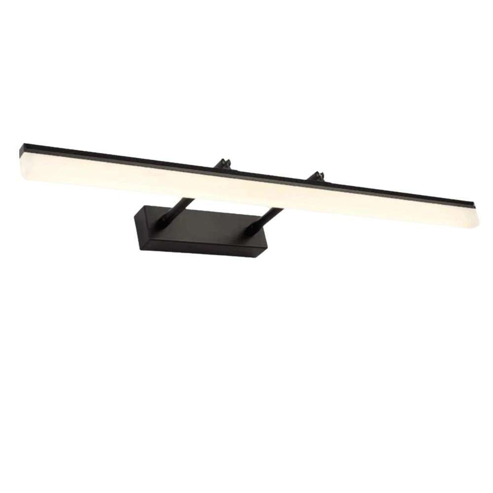 HOUCHU 9W 40CM LED Wall Light No-Drill Retractable Makeup Mirror Light Electroplate Waterproof Bathroom Mirror Lamp Washroom