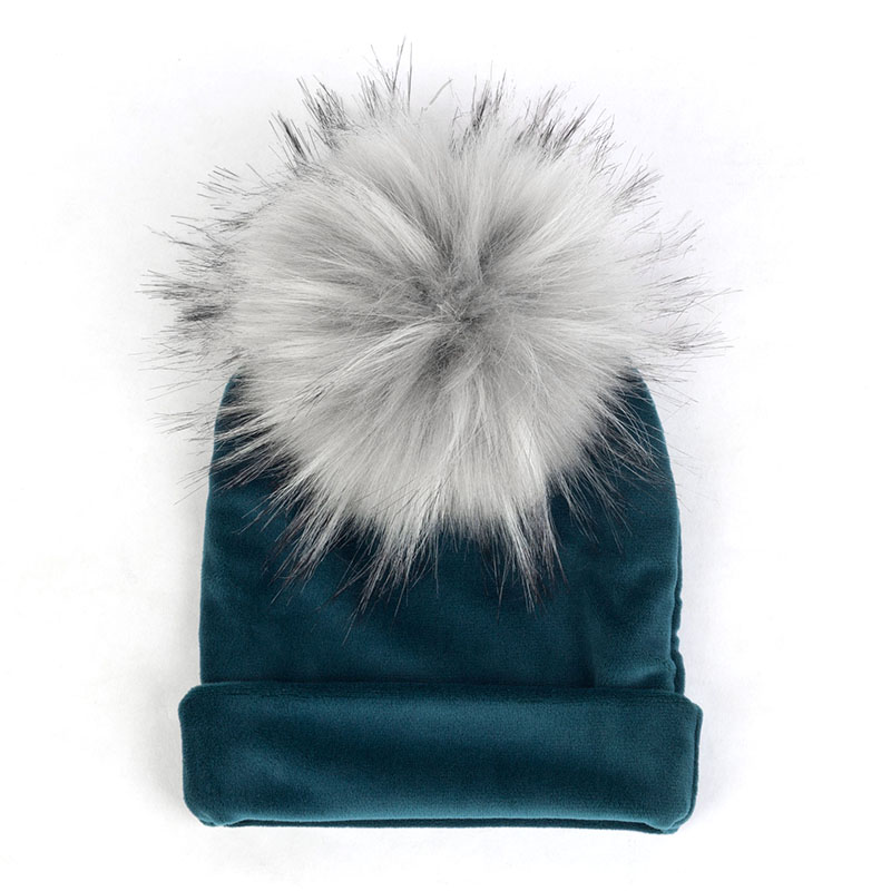 Nbhgy geebro mùa đông warme chế độ niedlichen bé mädchen jungen Samt Beanie hüte Ins solide Weichen diken flanell Babys Kinder giả pelz Pom Pom Túp lều mkjiu