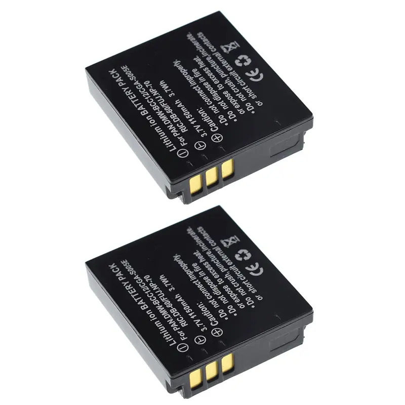 NEW brand 2PCs DMW-BCC12 CGA-S005 s005e DB60 np70 camera Panasonic FX10 fx12 FX50 fx07 FX100 fx150 f