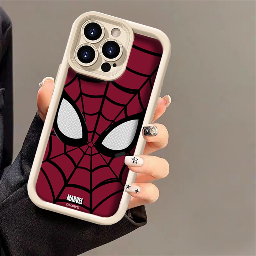 Caiweiqi Ốp điện thoại cho realme Lưu ý 50 C53 C55 C51 10 C35 C33 C31 C30 c30s C15 C12 C25 c21y c25y C11 5I 6i C3 C2 8i 8 5g narzo realmec1 narzo N53 a1k mát mẻ Marvel của Spider-Man vỏ mềm Bìa